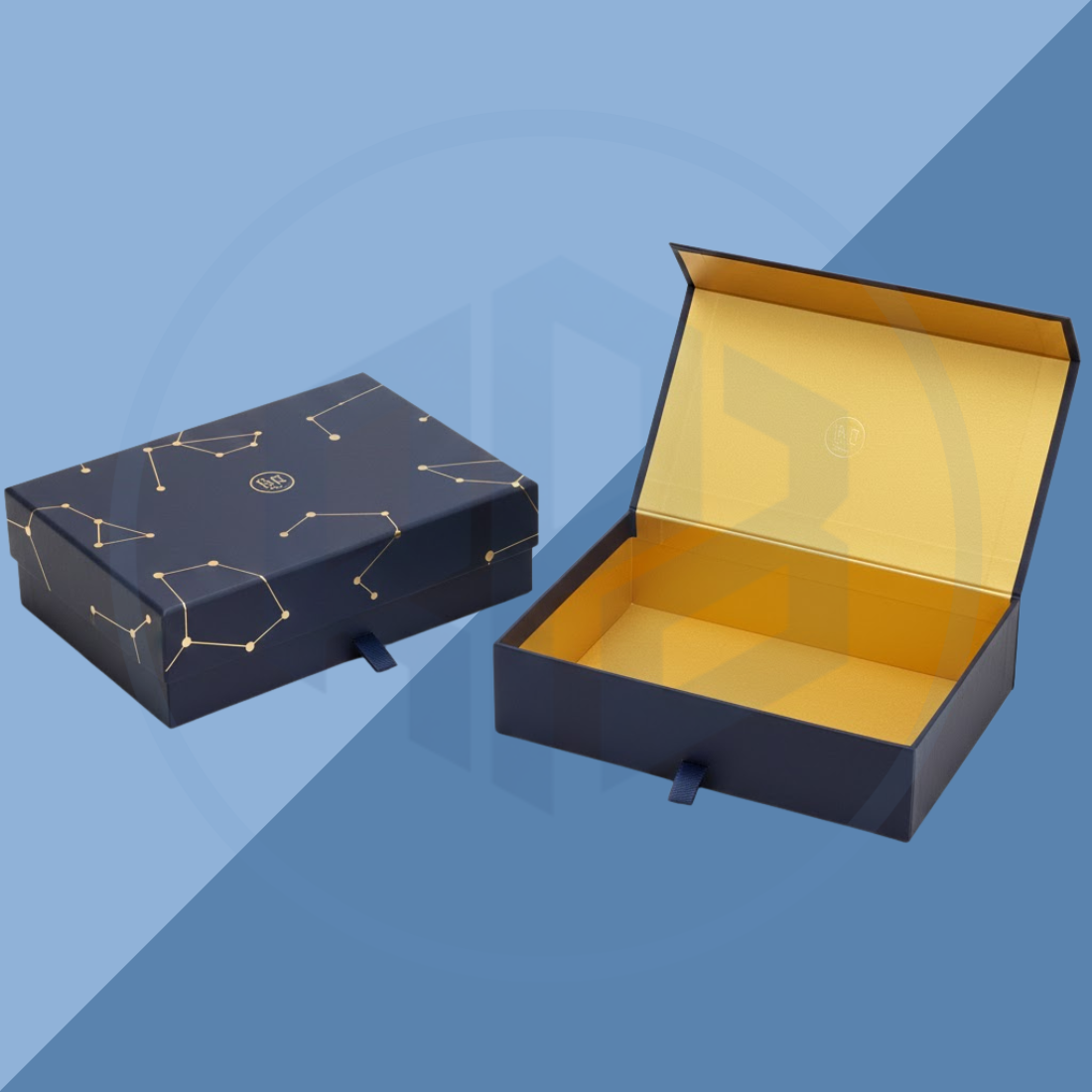 Hinged Lid Retail Presentation Packaging Boxes