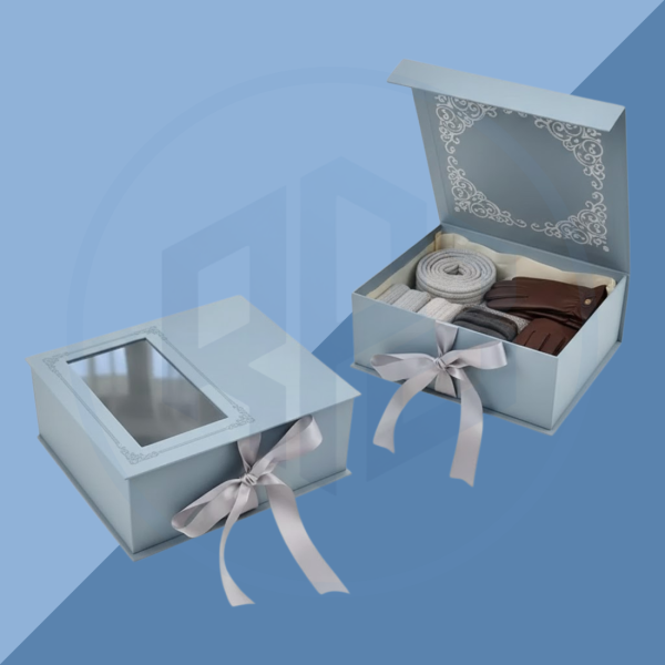 Rigid Apparel Gift Packaging Boxes with Window