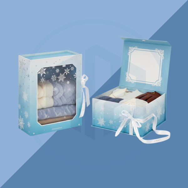 Rigid Apparel Gift Packaging Boxes with Window