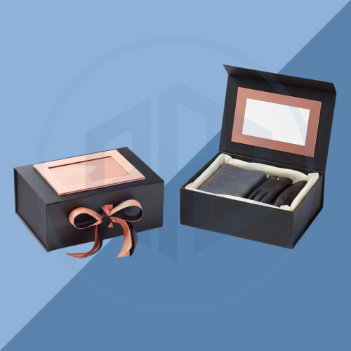 Rigid Apparel Gift Boxes with Window Rigid Apparel Gift Packaging Boxes with Window