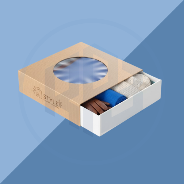 Rigid Apparel Gift Packaging Boxes with Window