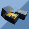 Rigid Book Style Box with Gold Logo