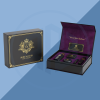 Rigid Book Style Box with Gold Logo
