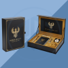 Rigid Book Style Box with Gold Logo