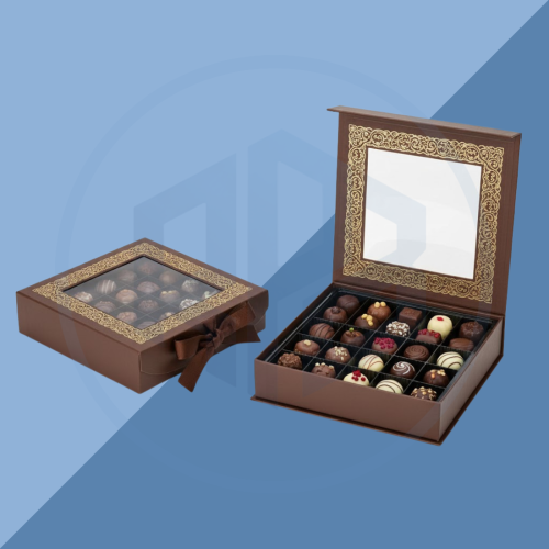 Rigid Chocolate Boxes with Window Rigid Chocolate Packaging Boxes with Window