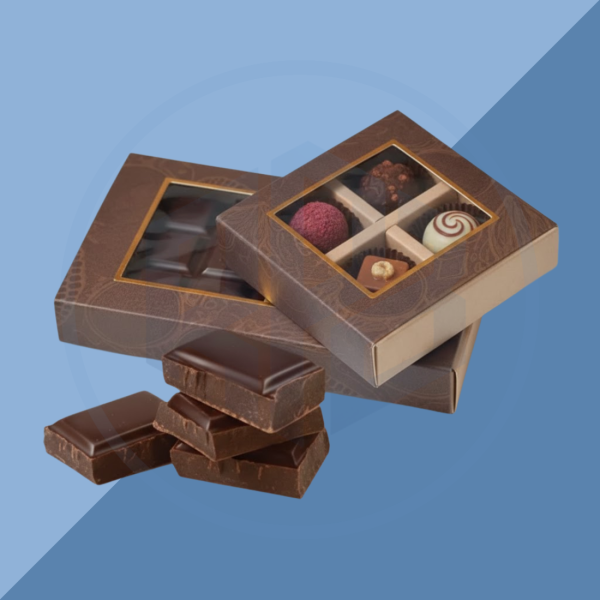 Rigid Chocolate Boxes with Window (6) Rigid Chocolate Packaging Boxes with Window