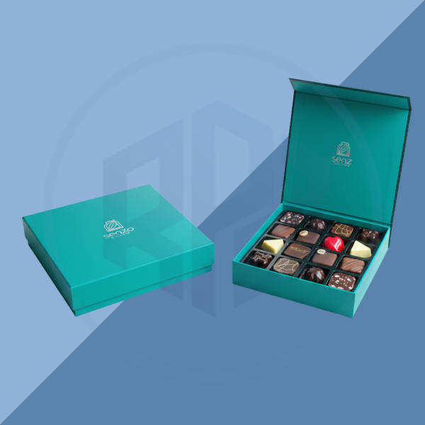 Rigid Chocolate Two-Piece Boxes (10) Chocolate Two-Piece Boxes