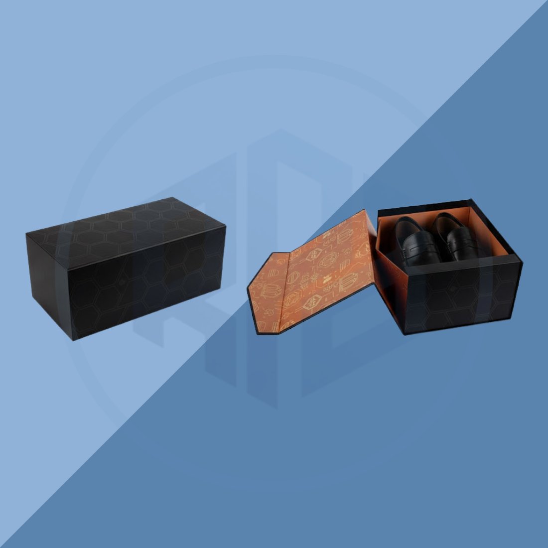 Rigid Collapsible Shoe Packaging Boxes