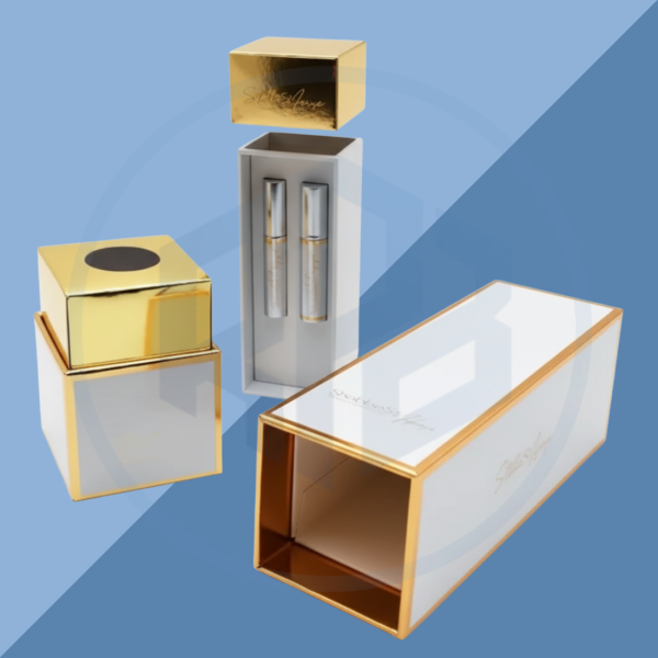 Rigid Cosmetic Lid-and-Base Boxes (3) Cosmetic Lid-and-Base Boxes
