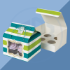 Rigid Cupcake Packaging Boxes