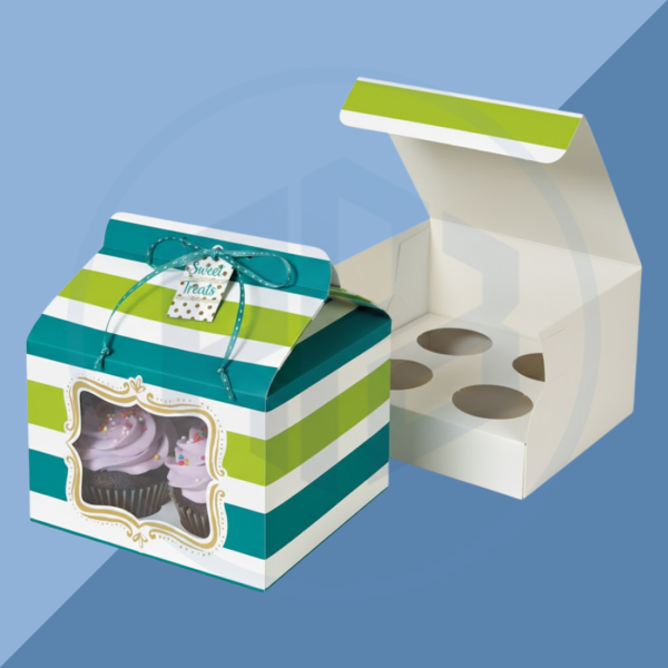 Rigid Cupcake Packaging Boxes