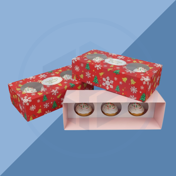 Rigid Cupcake Packaging Boxes
