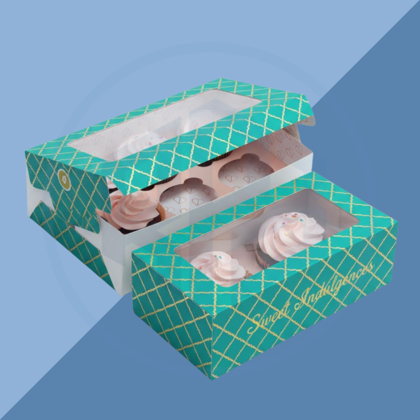 Rigid Cupcake Packaging Boxes