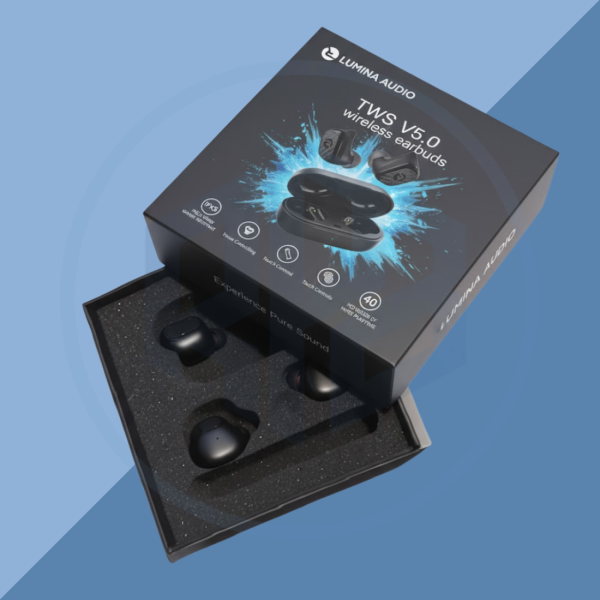 Rigid Ear Buds Packaging Boxes
