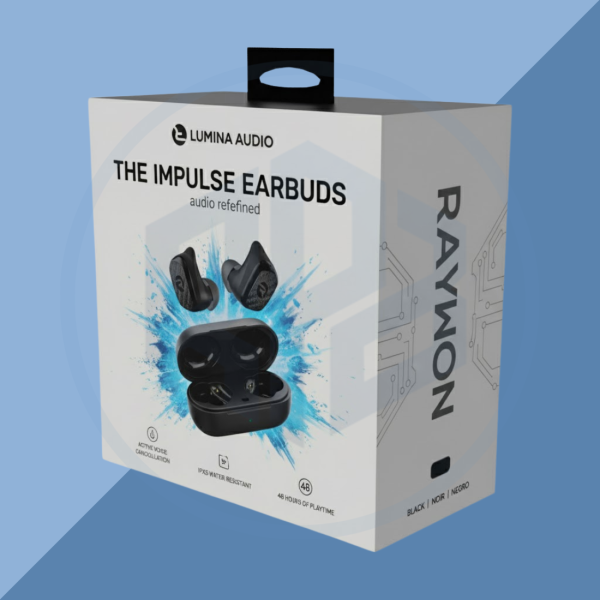 Rigid Ear Buds Packaging Boxes