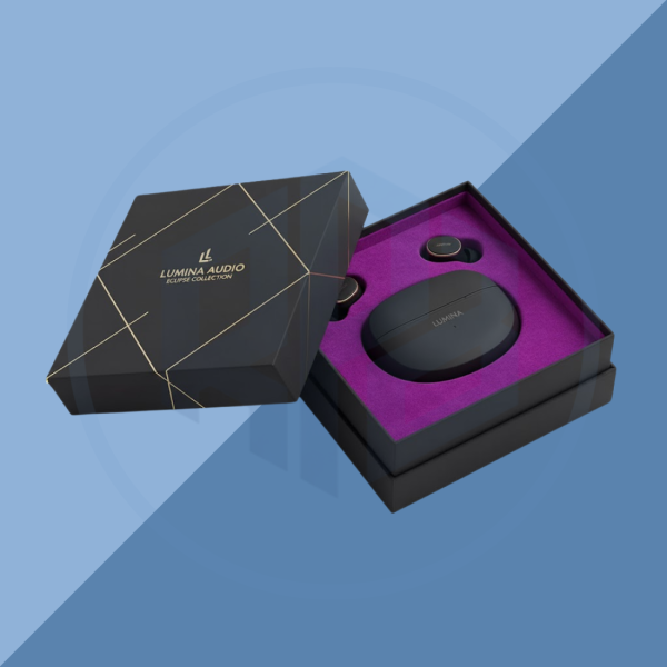 Rigid Ear Buds Packaging Boxes