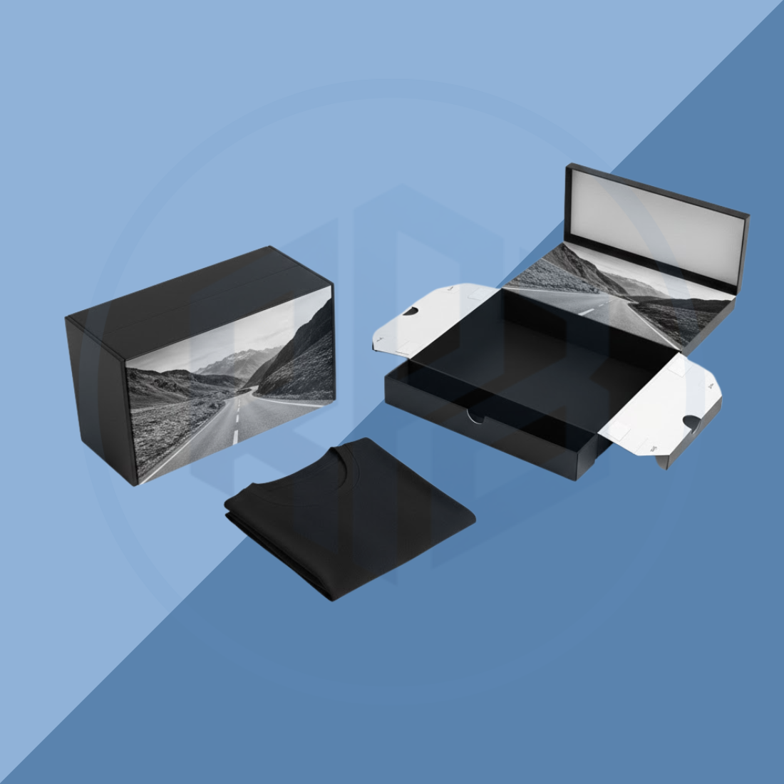 Rigid Fold-flat Apparel Packaging Boxes