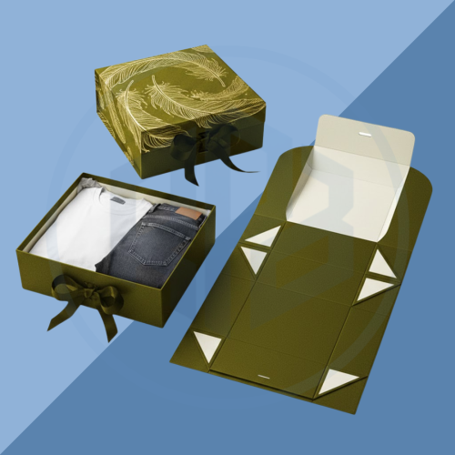 Rigid Fold-flat Apparel Boxes Rigid Fold-flat Apparel Packaging Boxes