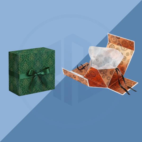 Rigid Foldable Hamper Boxes (4) Rigid Foldable Hamper Packaging Boxes