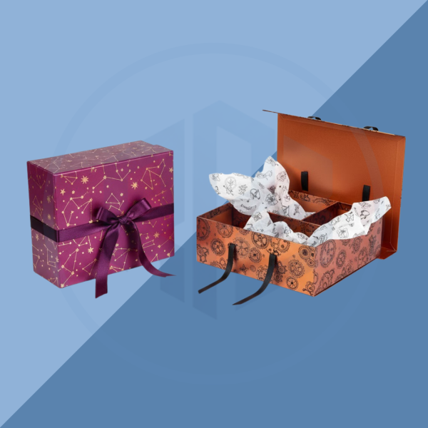 Rigid Foldable Hamper Boxes (5) Rigid Foldable Hamper Packaging Boxes