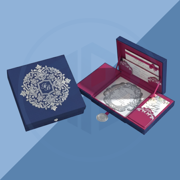 Rigid Hardbound Invitation Boxes (5) Rigid Hardbound Invitation Boxes