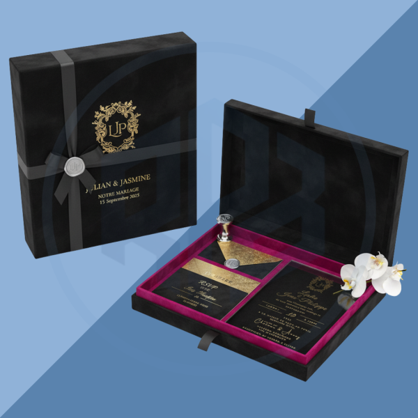 Rigid Hardbound Invitation Boxes (7) Rigid Hardbound Invitation Boxes