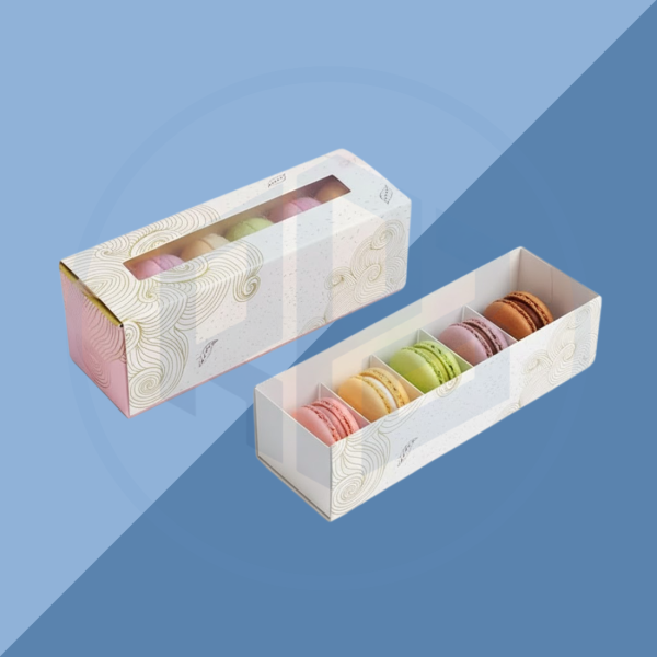 Rigid Macaroon Packaging Boxes with Window