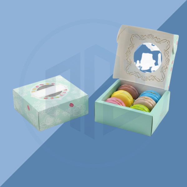 Rigid Macaroon Packaging Boxes with Window