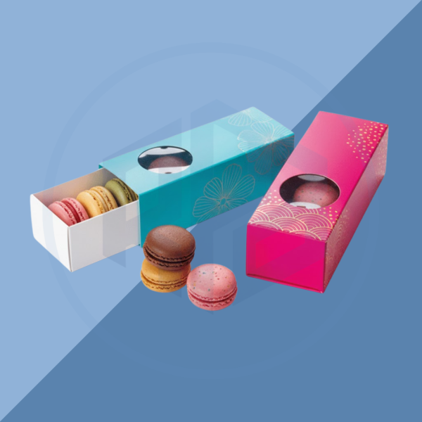 Rigid Macaroon Packaging Boxes with Window