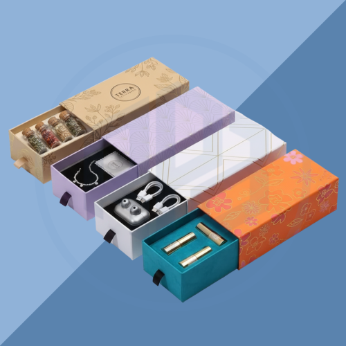 Rigid Ribbon-Pull Drawer Boxes (2) Ribbon Pull Drawer Boxes