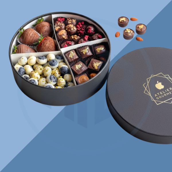 Rigid Round Chocolate Packaging Boxes