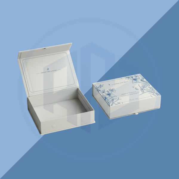 Rigid White Soap Packaging Boxes (2) Rigid White Soap Packaging Boxes