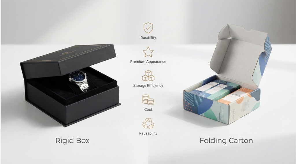 Rigid Boxes vs Folding Cartons: Which Packaging Is Better?